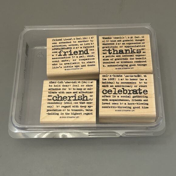 Stampin' UP Wooden Rubber Stamps Lot Multiple Themes Some Unused And New - Picture 6 of 9